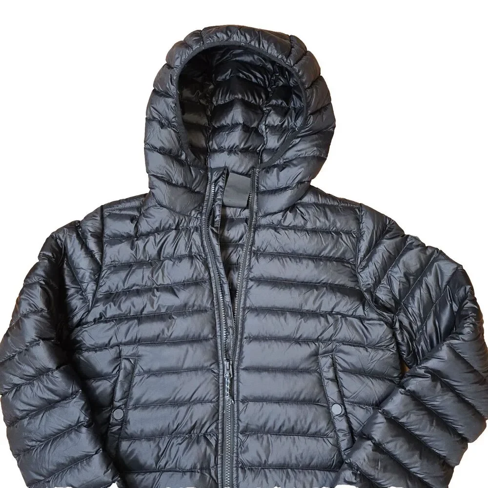 Burton Women's Evergreen Long Down Puffer Jacket Size S Black Full Zip Hooded